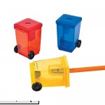 Fun Express Garbage Can Sharpener Stationery Pencil Accessories Sharpeners 12 Pieces  B00JF8M7OU